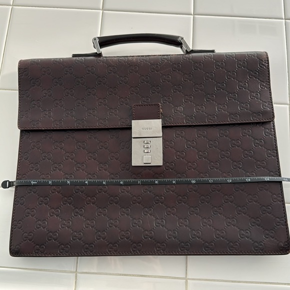 Gucci Vintage Leather Briefcase - Picture 10 of 14